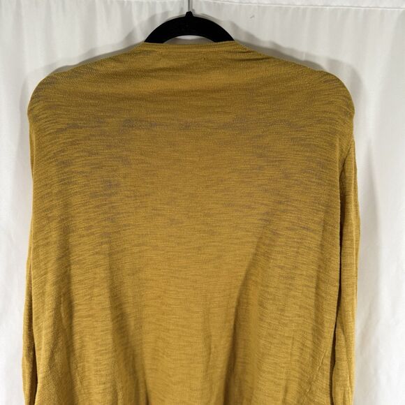 Madewell Cardigan Women's XXS Yellow Open Front Pockets Long Sleeve - Picture 9 of 10
